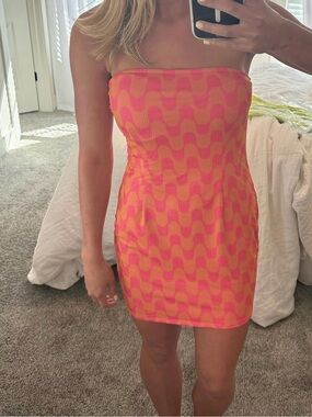 sonya bustier mesh dress Superdown Sonya Bustier Mesh Dress